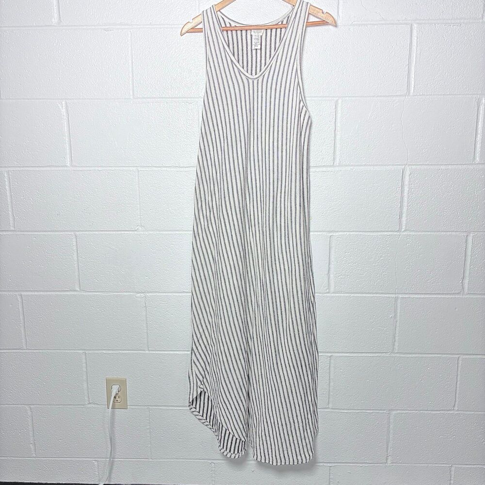 Anthropologie caution to the wind cotton rayon striped tank dress